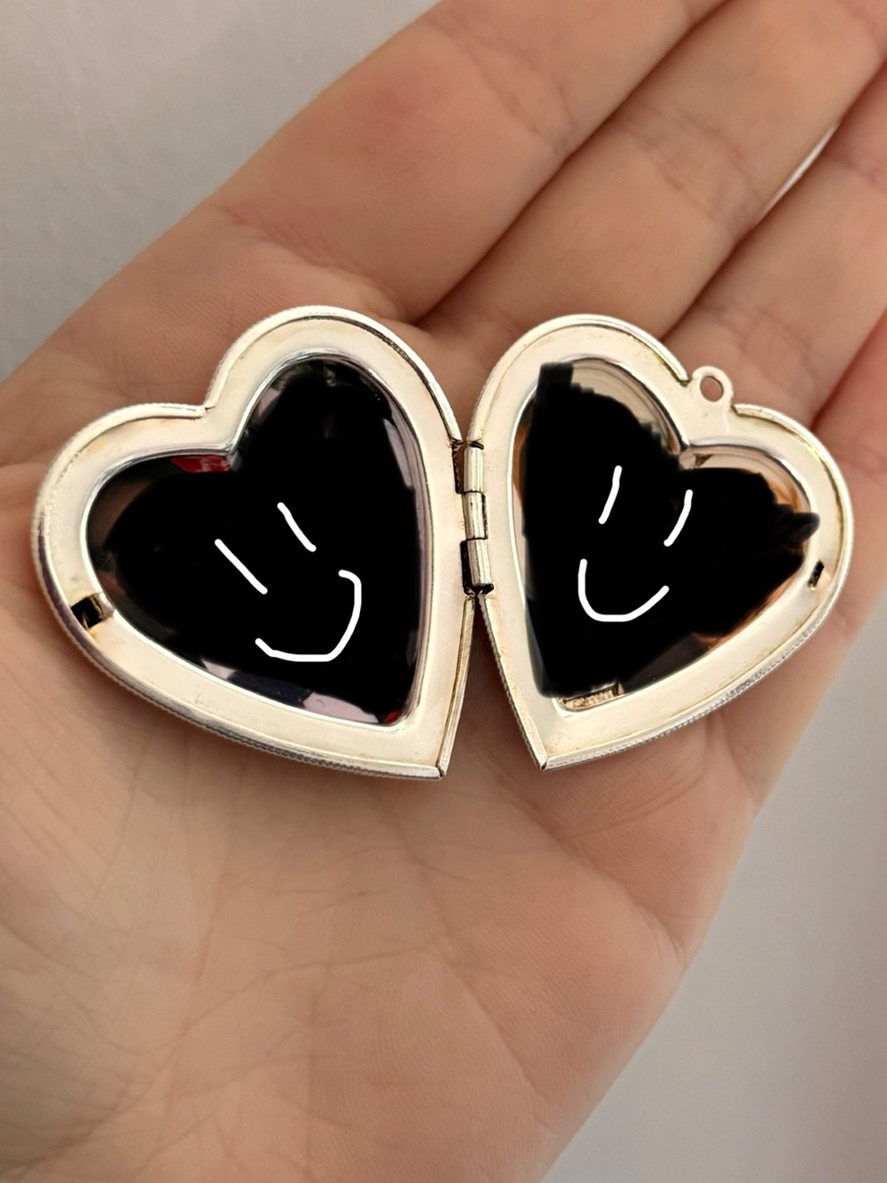 Vintage 925 heart locket pendant - Picture 3 of 3